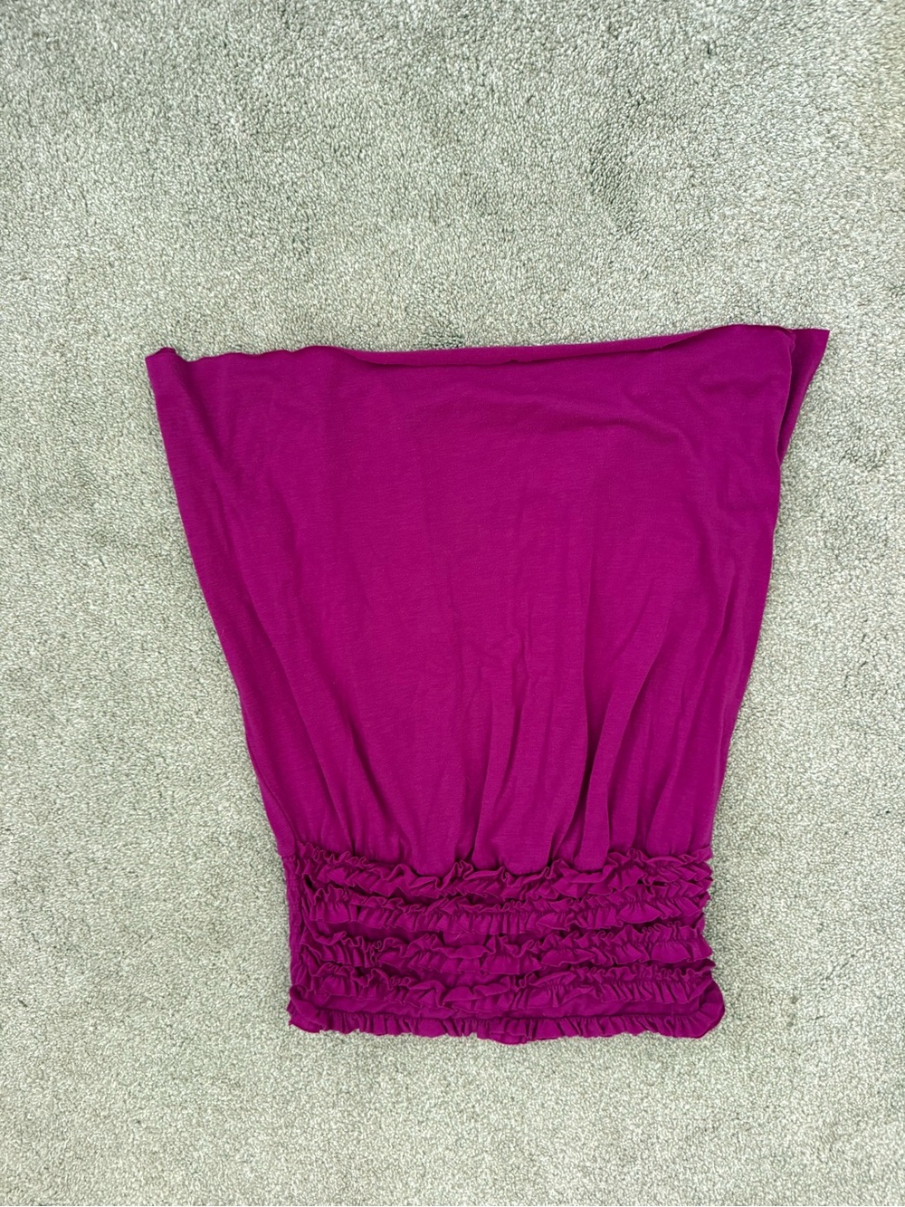 Xhilaration Strapless Ruched Hem Tube Top - Fuschia